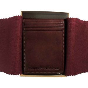 Men's Leather Wallet Emporio Valentini Italian Ed. -- Italian / European Size